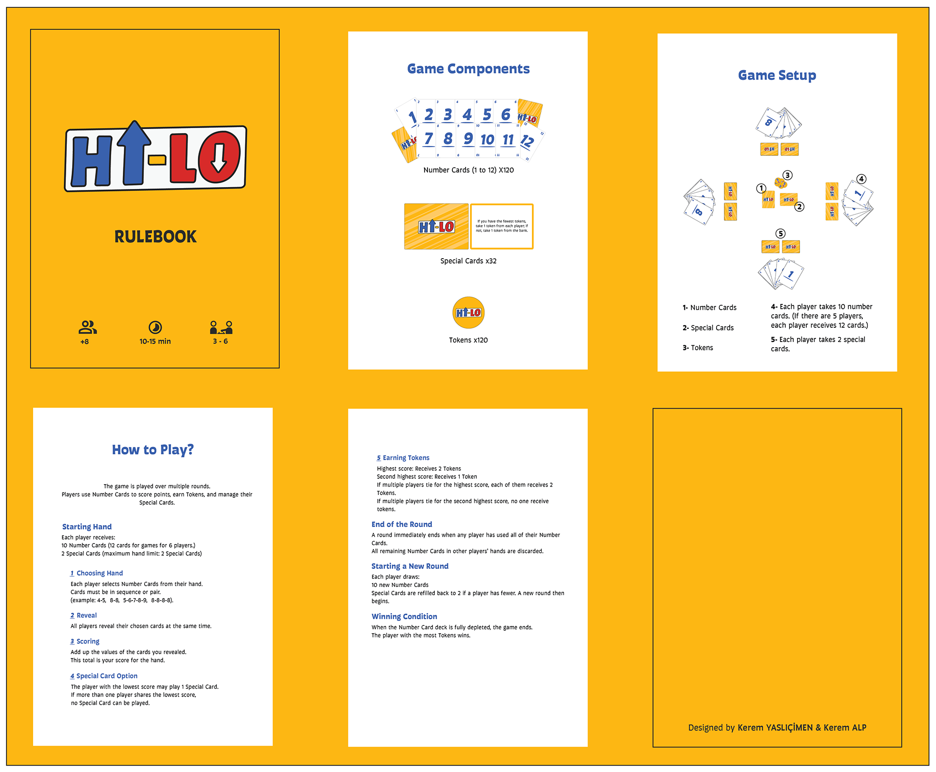HI-LO rulebook layout